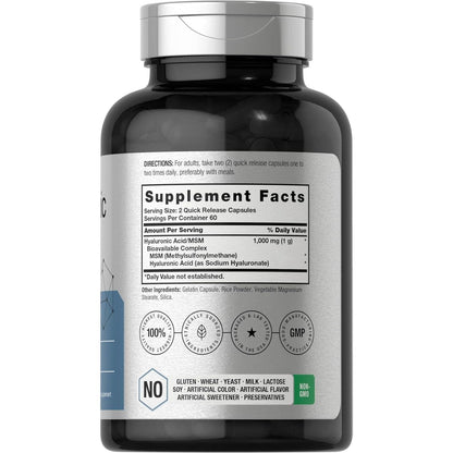 Advanced Hyaluronic Acid Joint Supplement 120 Capsules
