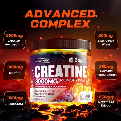 Powerful Sugar Free Creatine Gummy Vitamins 8000mg