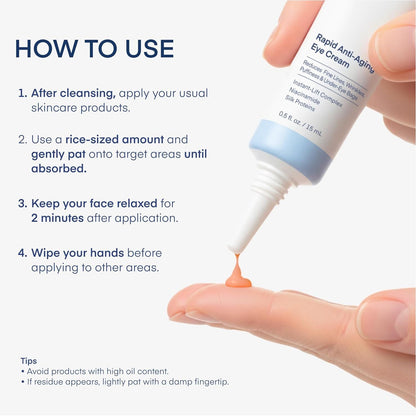 Fast Anti Wrinkle Eye Cream 15ml Reduce Dark Circles