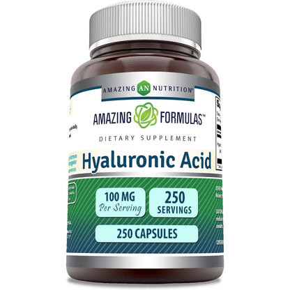 Premium Hyaluronic Acid Joint Hydration Supplements 250 Capsules - Mycosmeticslondon