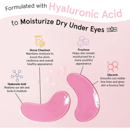 Pink Anti Puff Eye Masks - 48 Pairs