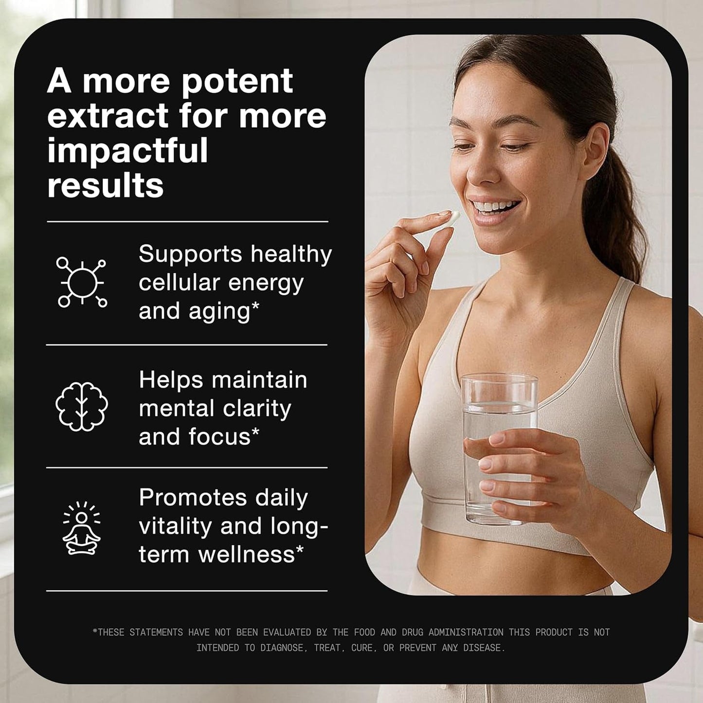 Powerful NAD+ Booster 1000Mg - 60 Plant-Based Capsules