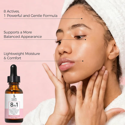 Advanced 8 in 1 Face Serum 30ml - Brightening Moisturizer