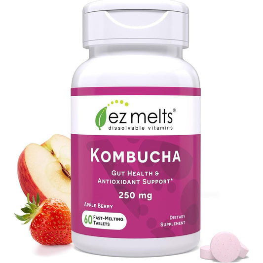 Easy Digest Kombucha Vitamin Tablets - Gut Health Support - Mycosmeticslondon