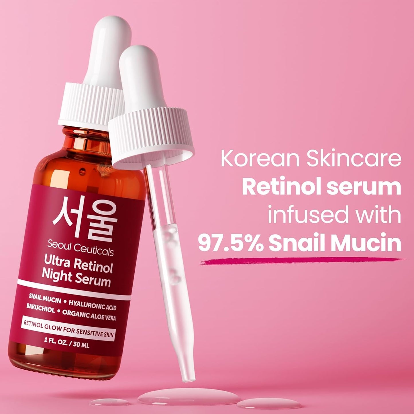 Anti-Aging Night Serum with Retinol and Snail Extract