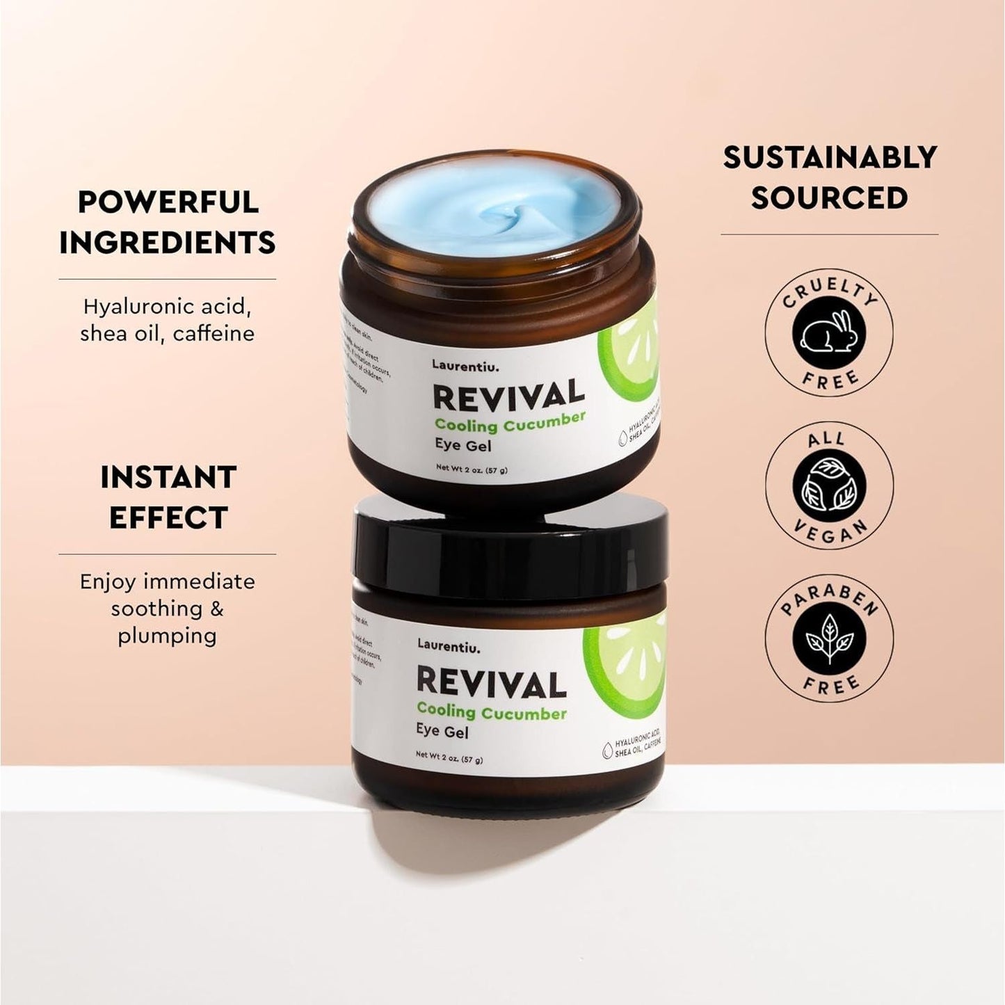 Cooling Cucumber Eye Gel for Dark Circles & Puffiness