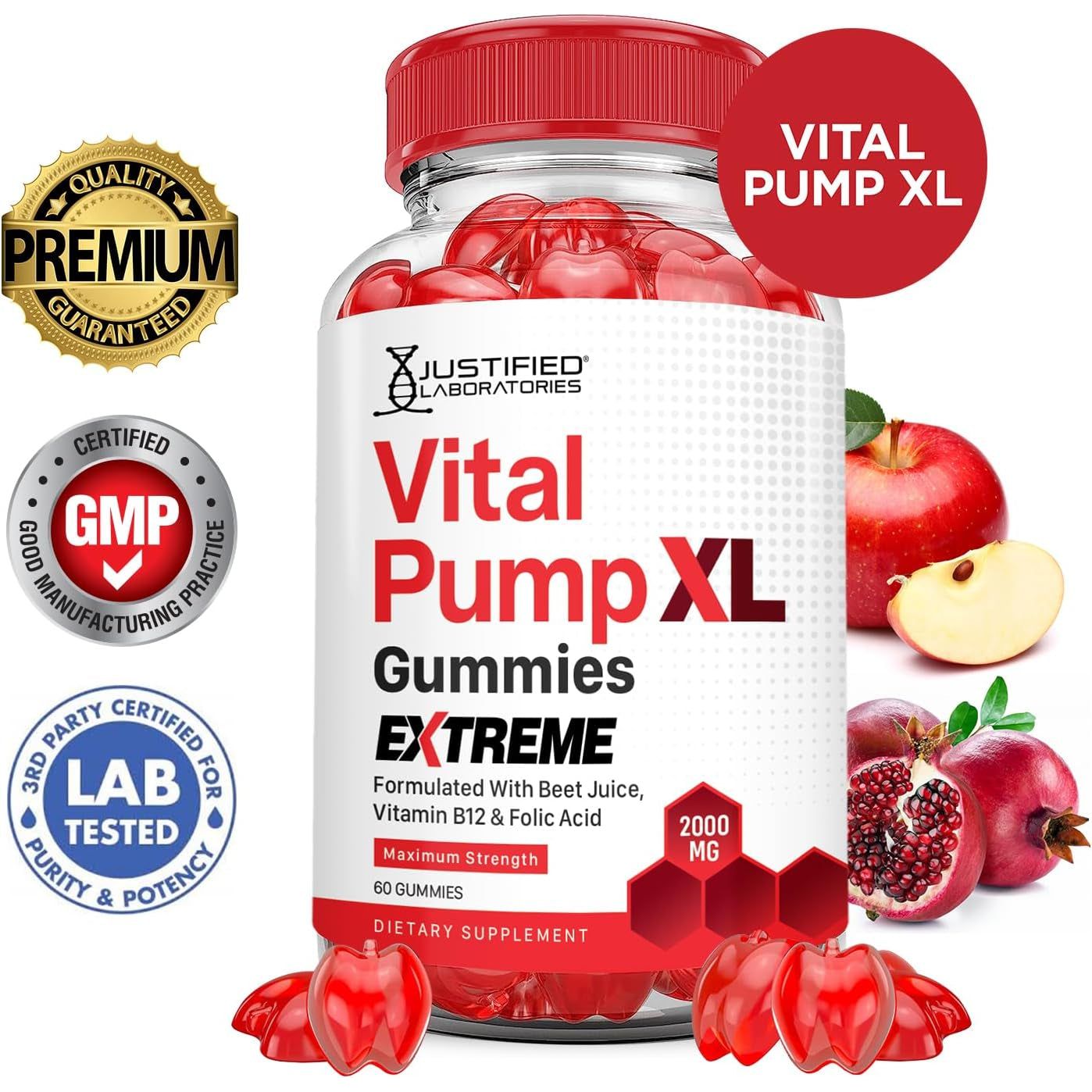 Powerful Energy Gummies with Apple Cider Vinegar & B12