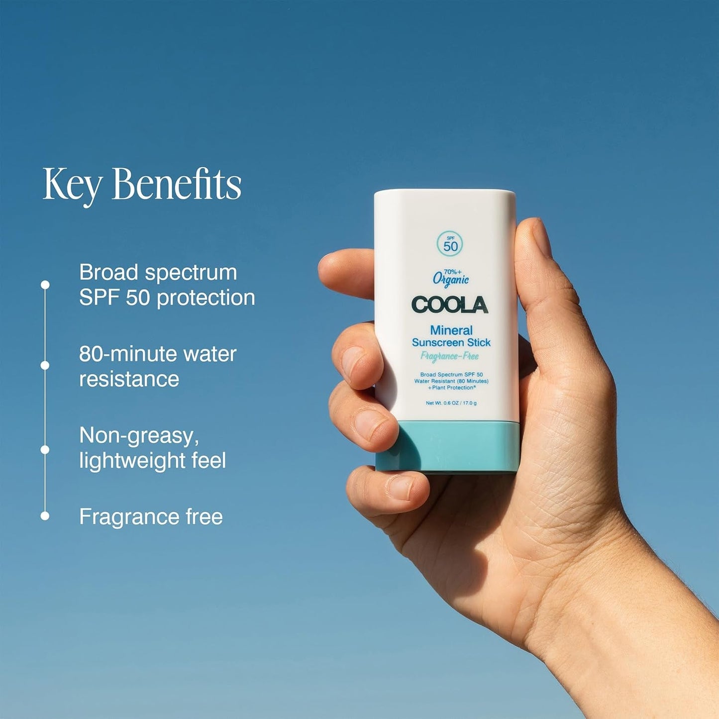 Gentle Mineral Sunscreen Stick SPF 50 for Sensitive Skin