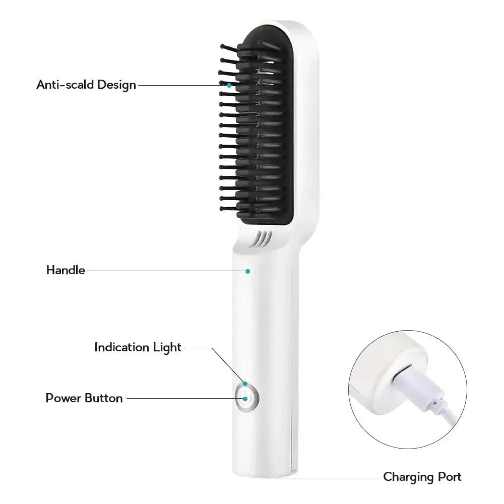 Easy Use Ceramic Hair Straightening Brush