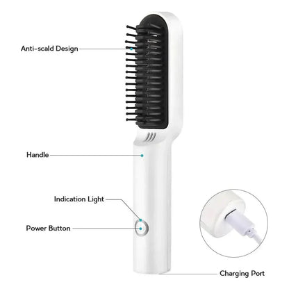 Easy Use Ceramic Hair Straightening Brush