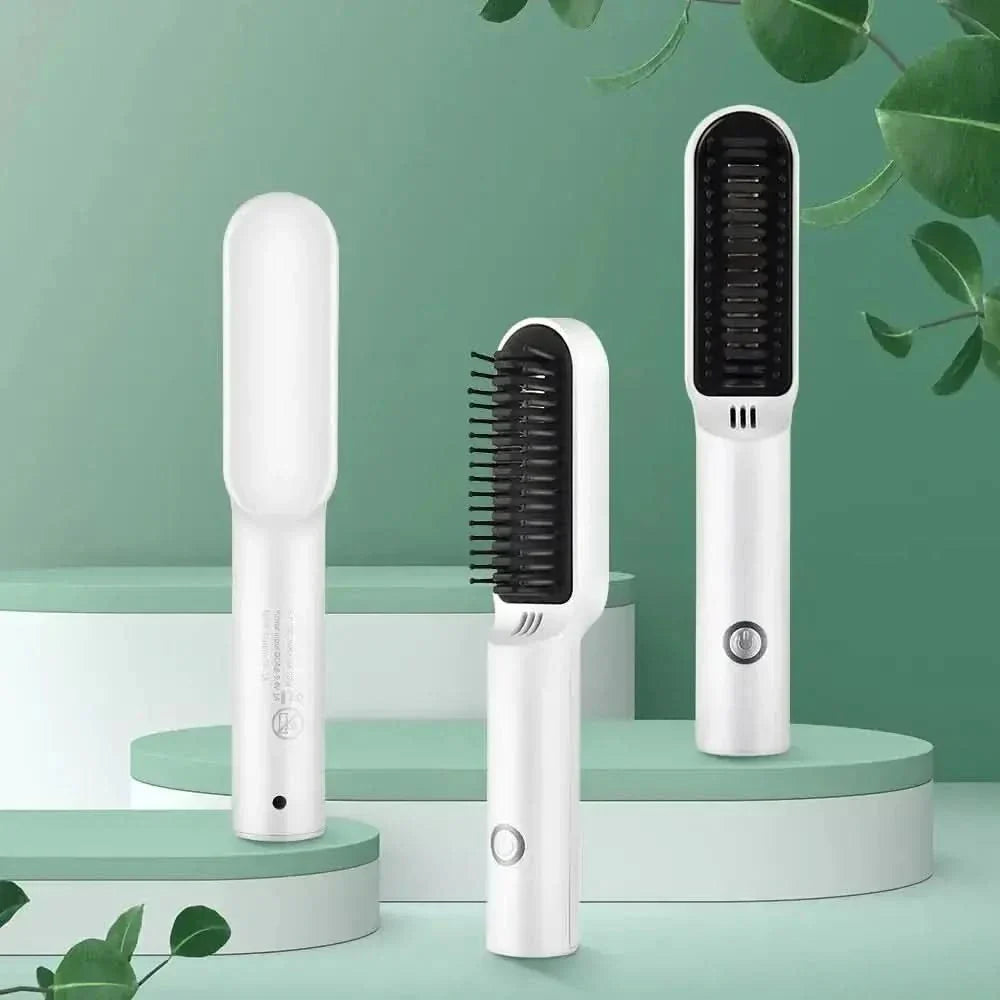Easy Use Ceramic Hair Straightening Brush - Mycosmeticslondon