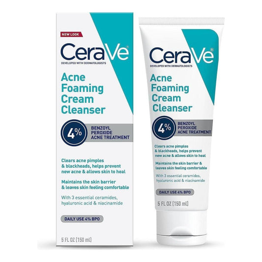 Gentle Acne Face Wash with 4% Benzoyl Peroxide Cleanser - Mycosmeticslondon