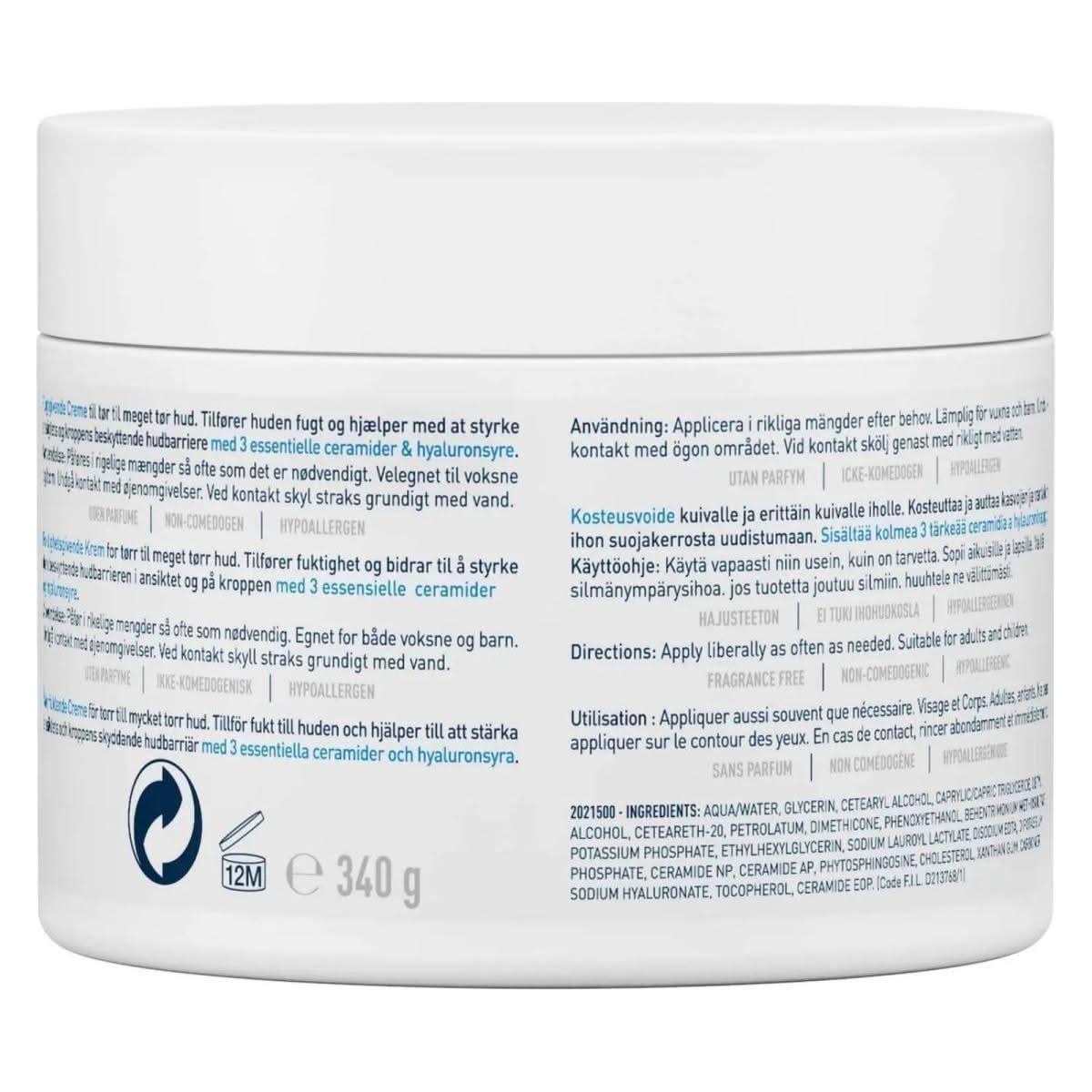 Intensive Hydrating Cream for Dry Skin 340g