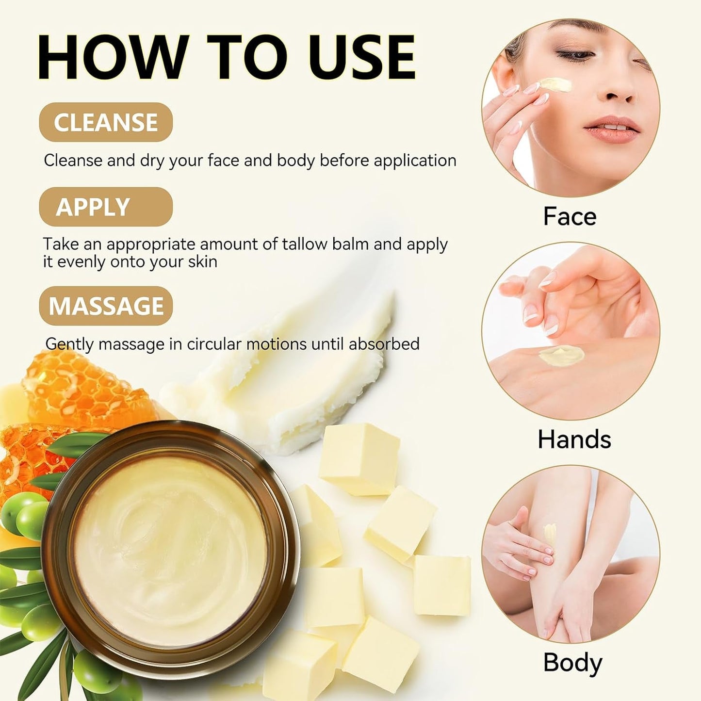 Natural Nourishing Face and Body Cream Balm