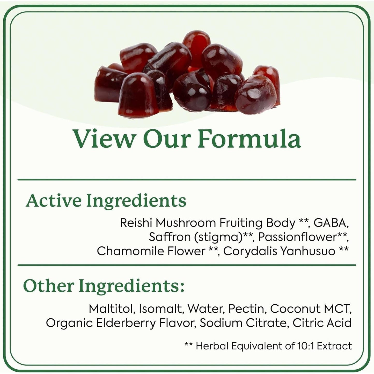 Natural Sleep Aid Mushroom Gummies - 60 Count