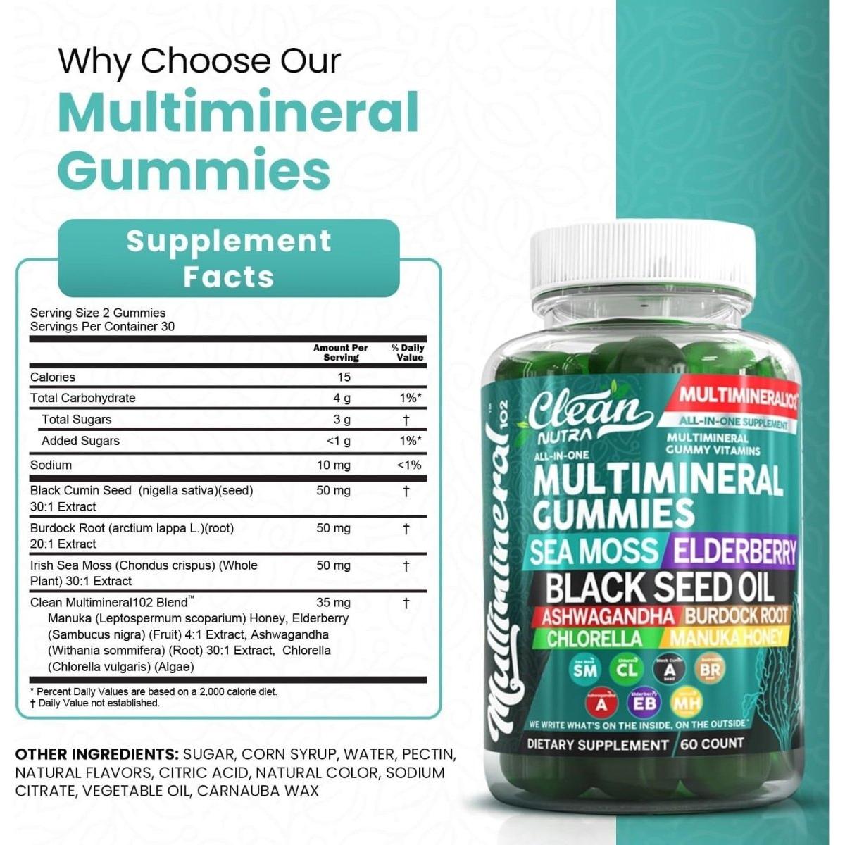 Delicious Daily Multivitamin Gummy Supplements - 60 Pack