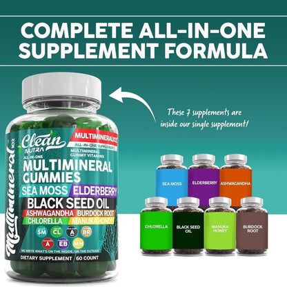 Delicious Daily Multivitamin Gummy Supplements - 60 Pack