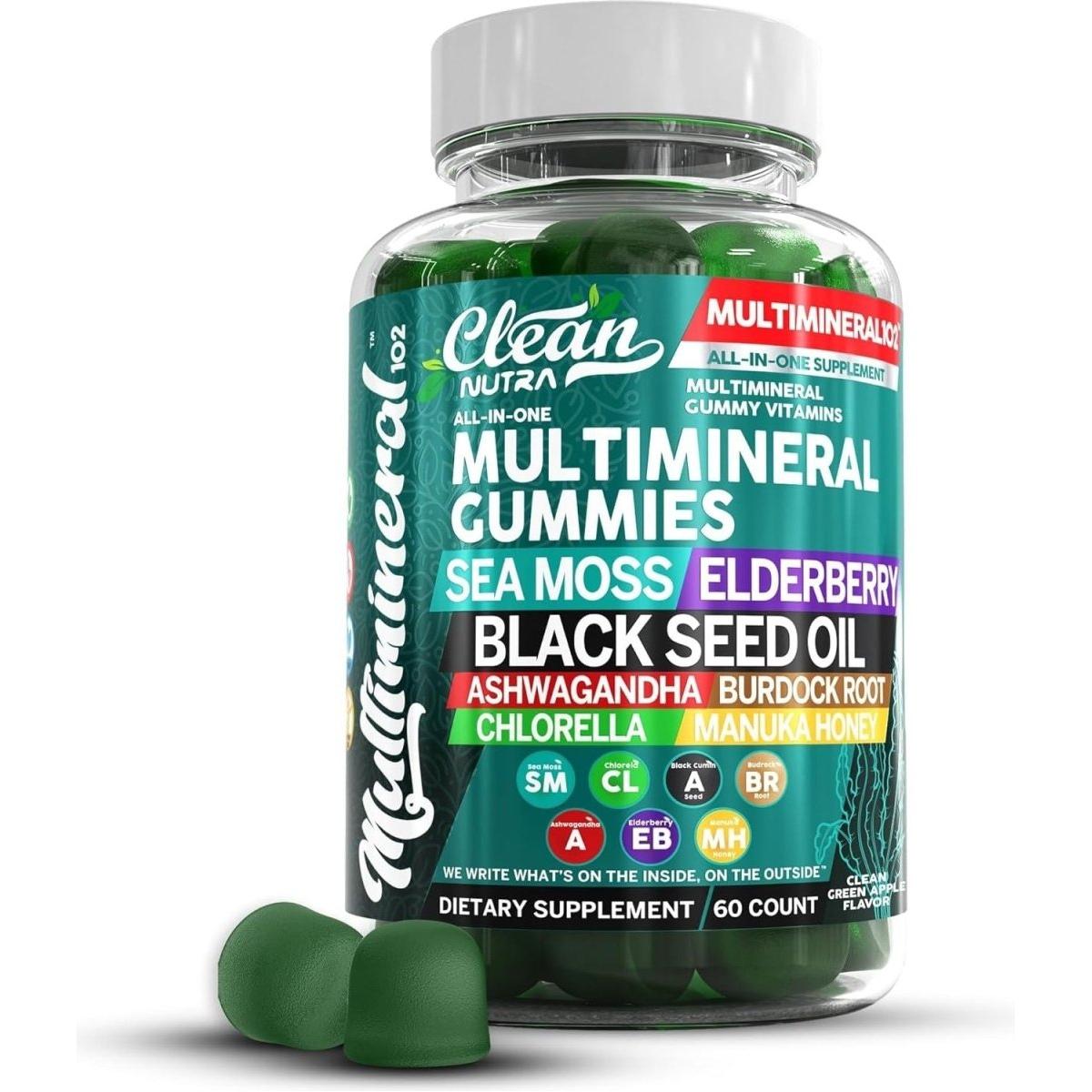 Delicious Daily Multivitamin Gummy Supplements - 60 Pack - Mycosmeticslondon