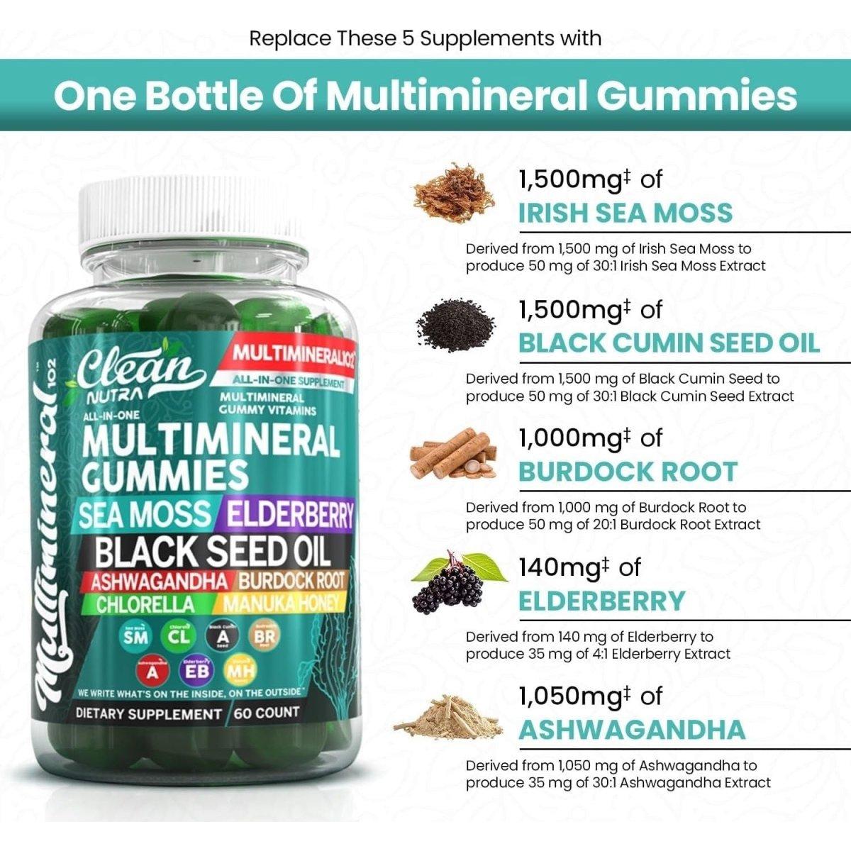 Delicious Daily Multivitamin Gummy Supplements - 60 Pack