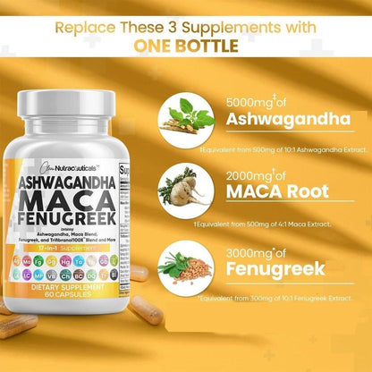Natural Multi Herb Maca Supplement - 60 Capsules