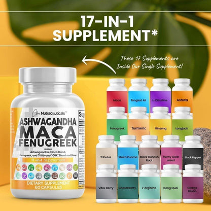 Natural Multi Herb Maca Supplement - 60 Capsules