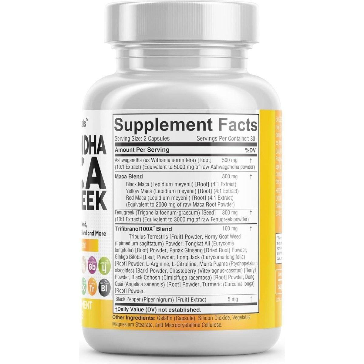 Natural Multi Herb Maca Supplement - 60 Capsules