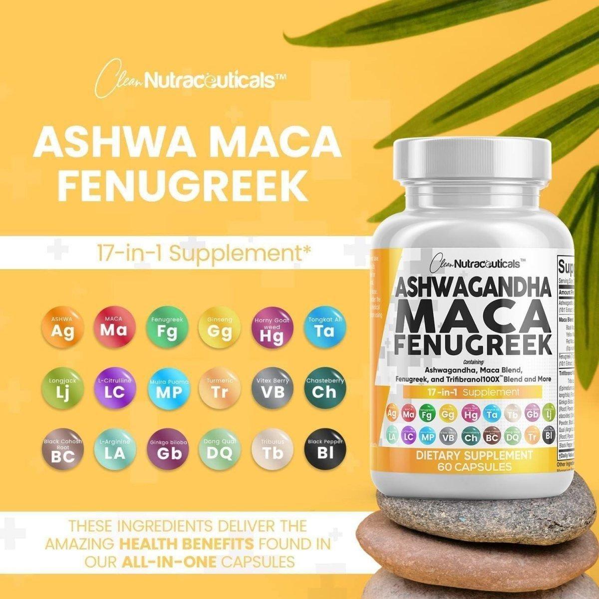 Natural Multi Herb Maca Supplement - 60 Capsules
