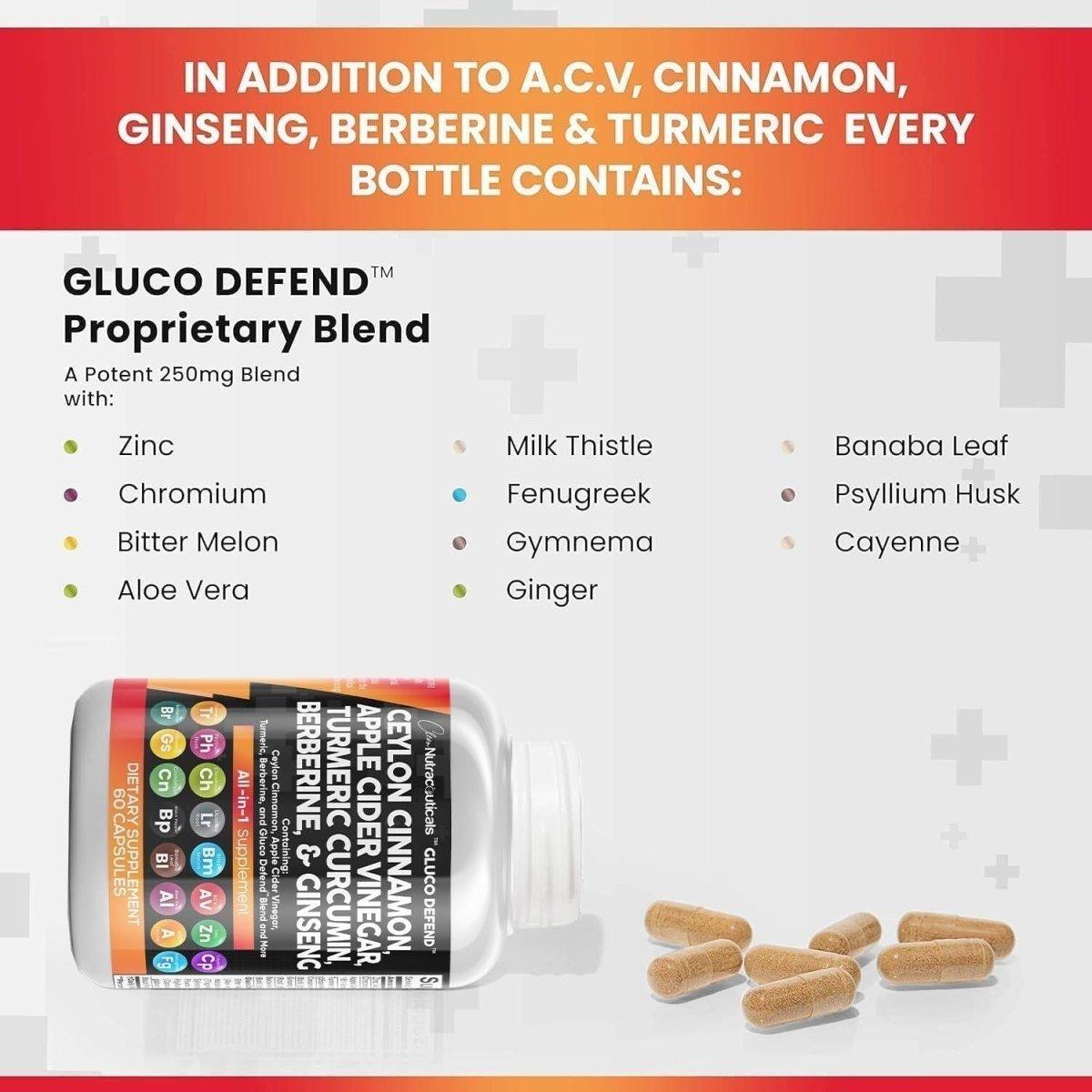 Natural Blood Sugar Support Supplement - 60 Capsules