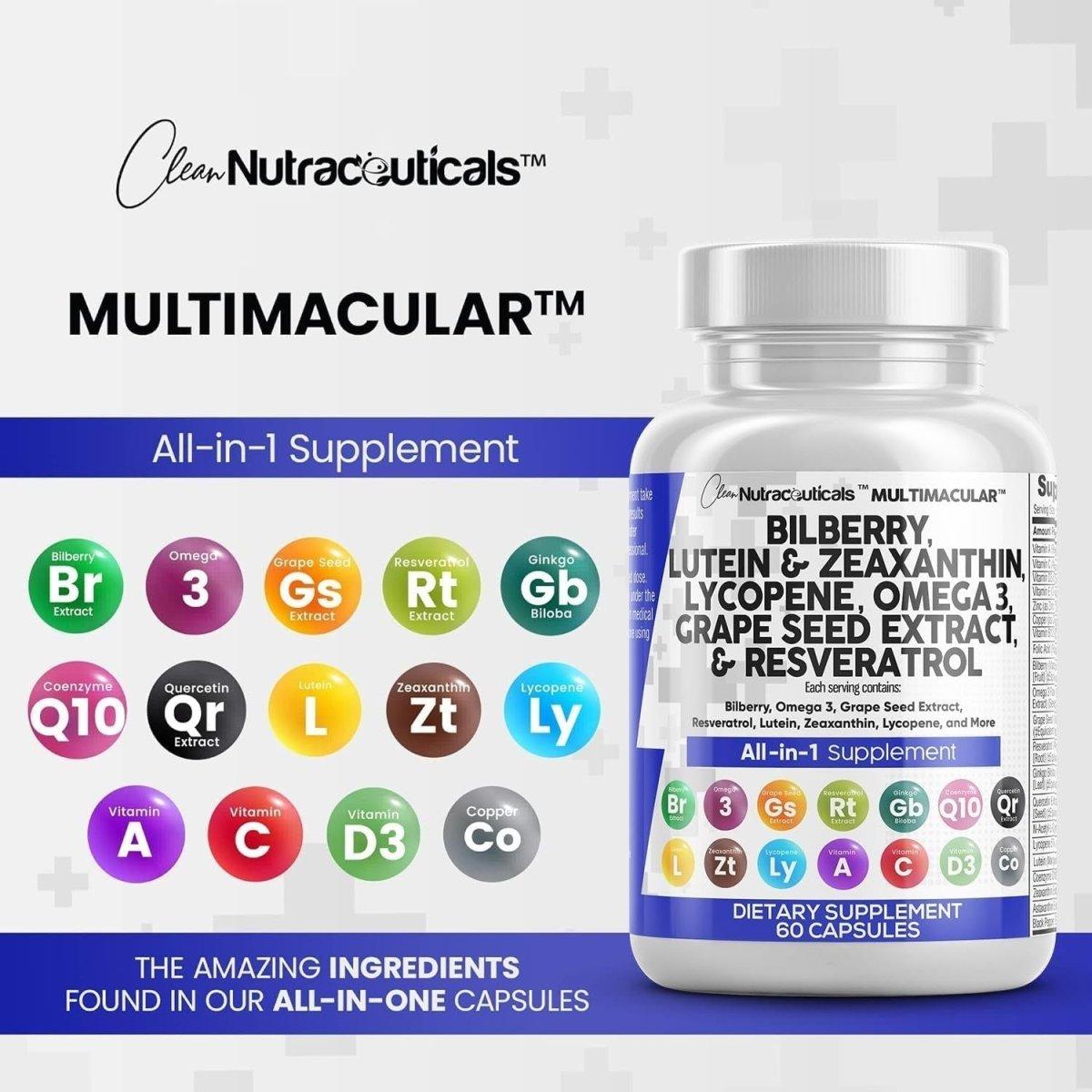Advanced Eye Care Multivitamin Supplement - 60 Capsules