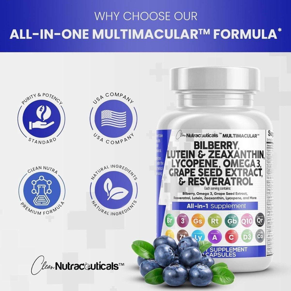 Advanced Eye Care Multivitamin Supplement - 60 Capsules