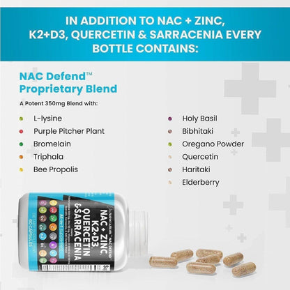 Powerful NAC Immunity Booster Supplement - 60 Capsules