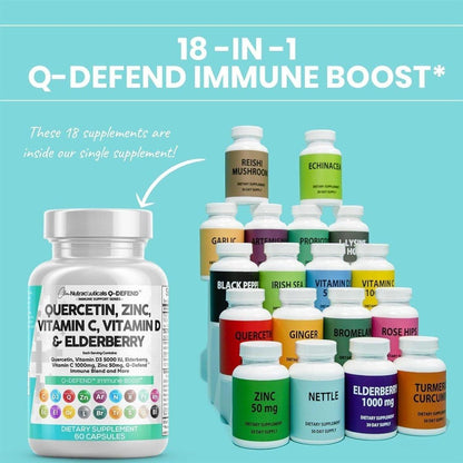 Natural Immune Support Vitamin Booster - 60 Capsules