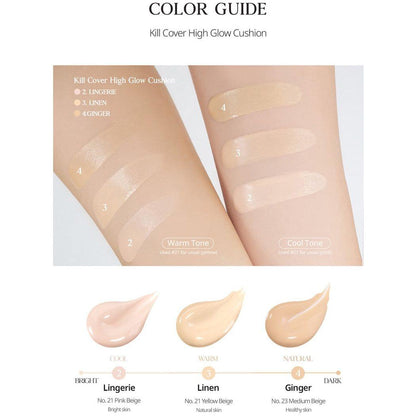 Brightening Foundation Cushion Set with SPF 50+ Refill