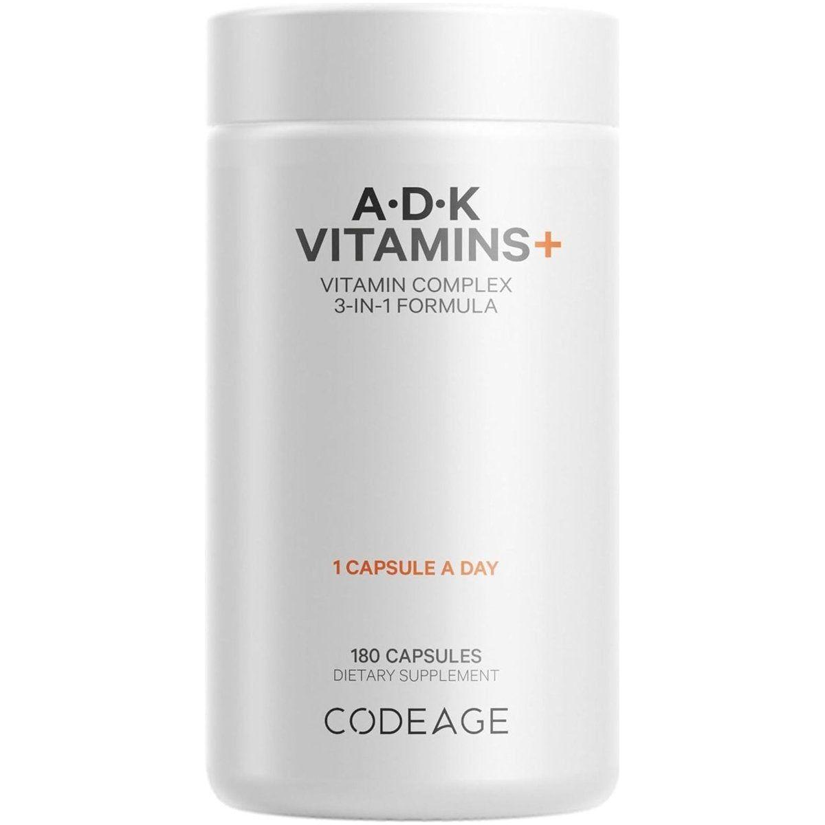 Strong Bone Vitamin A D3 K2 Supplement - 180 Capsules - Mycosmeticslondon