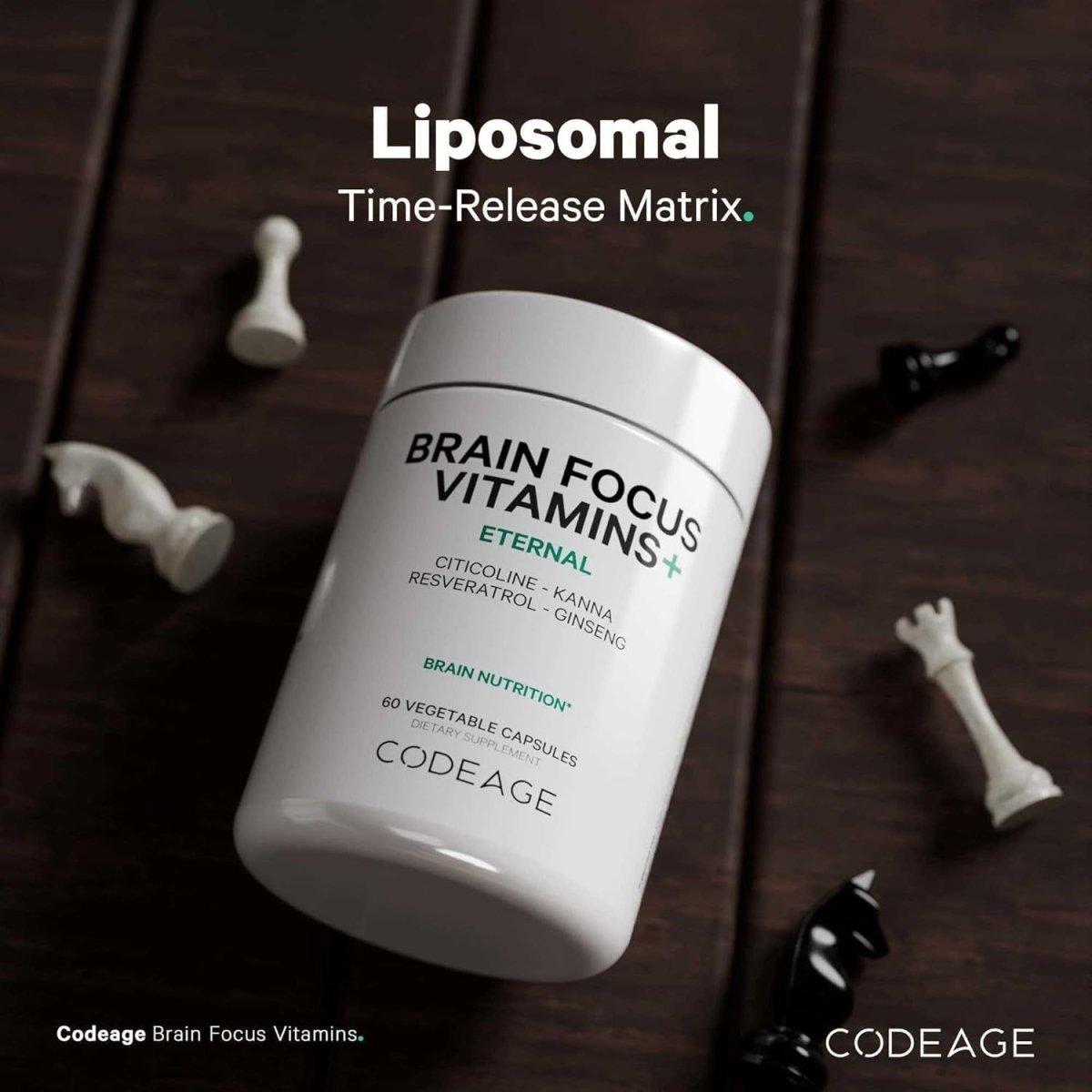 Brain Health Supplement with B12, Ginseng & Cognizin