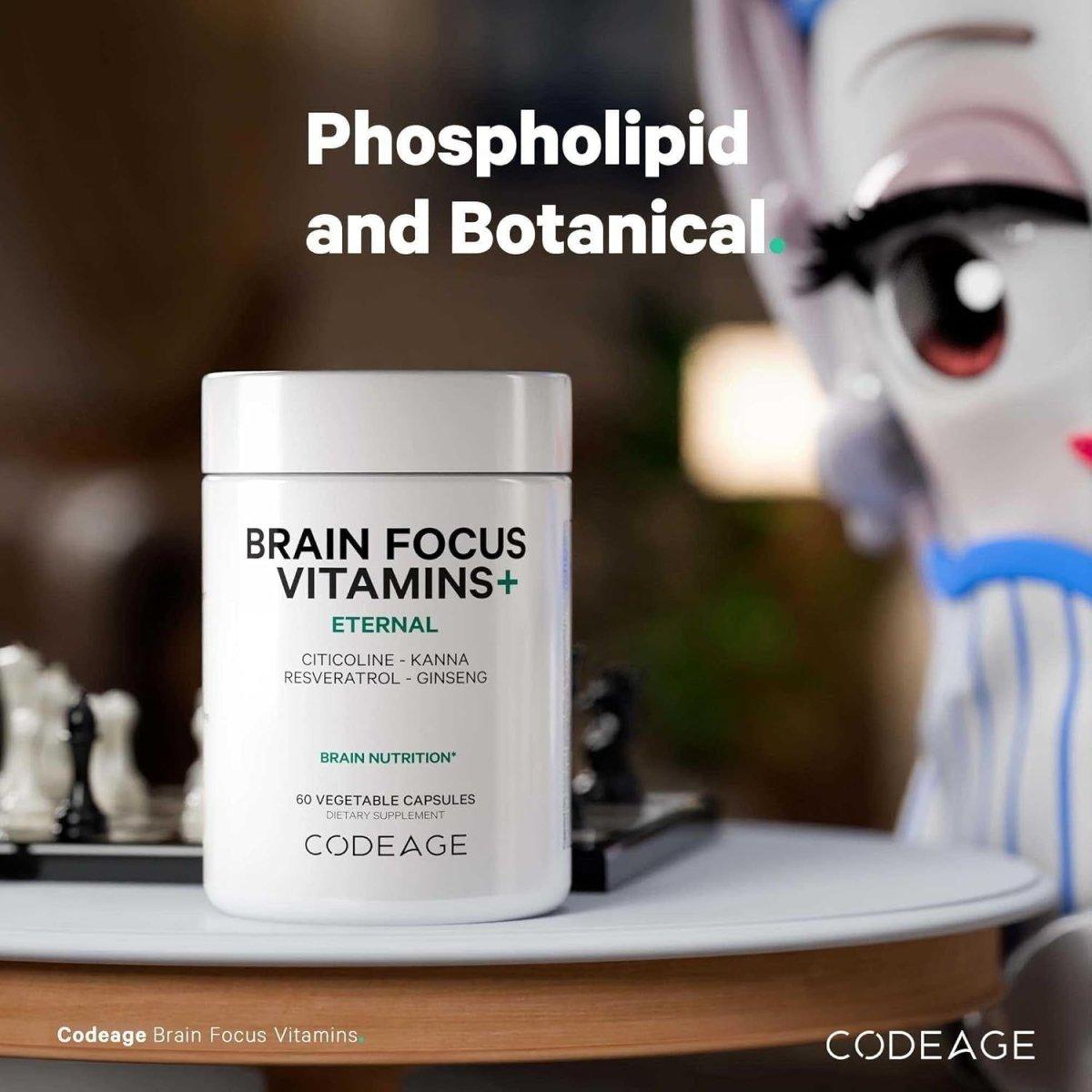 Brain Health Supplement with B12, Ginseng & Cognizin
