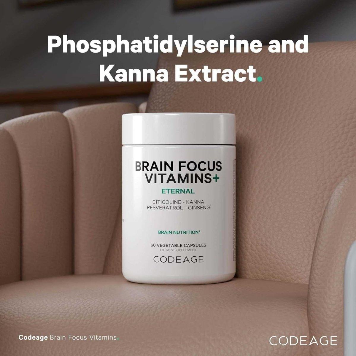 Brain Health Supplement with B12, Ginseng & Cognizin