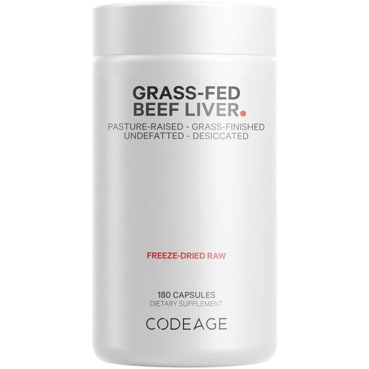 Natural Beef Liver Capsules 3000mg Non GMO Supplement