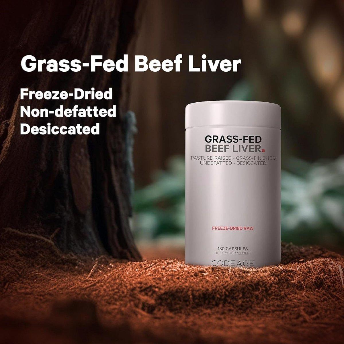 Natural Beef Liver Capsules 3000mg Non GMO Supplement