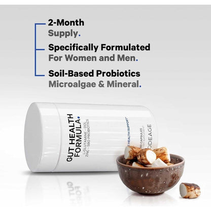 Natural Gut Support Supplement - 180 Vegan Capsules