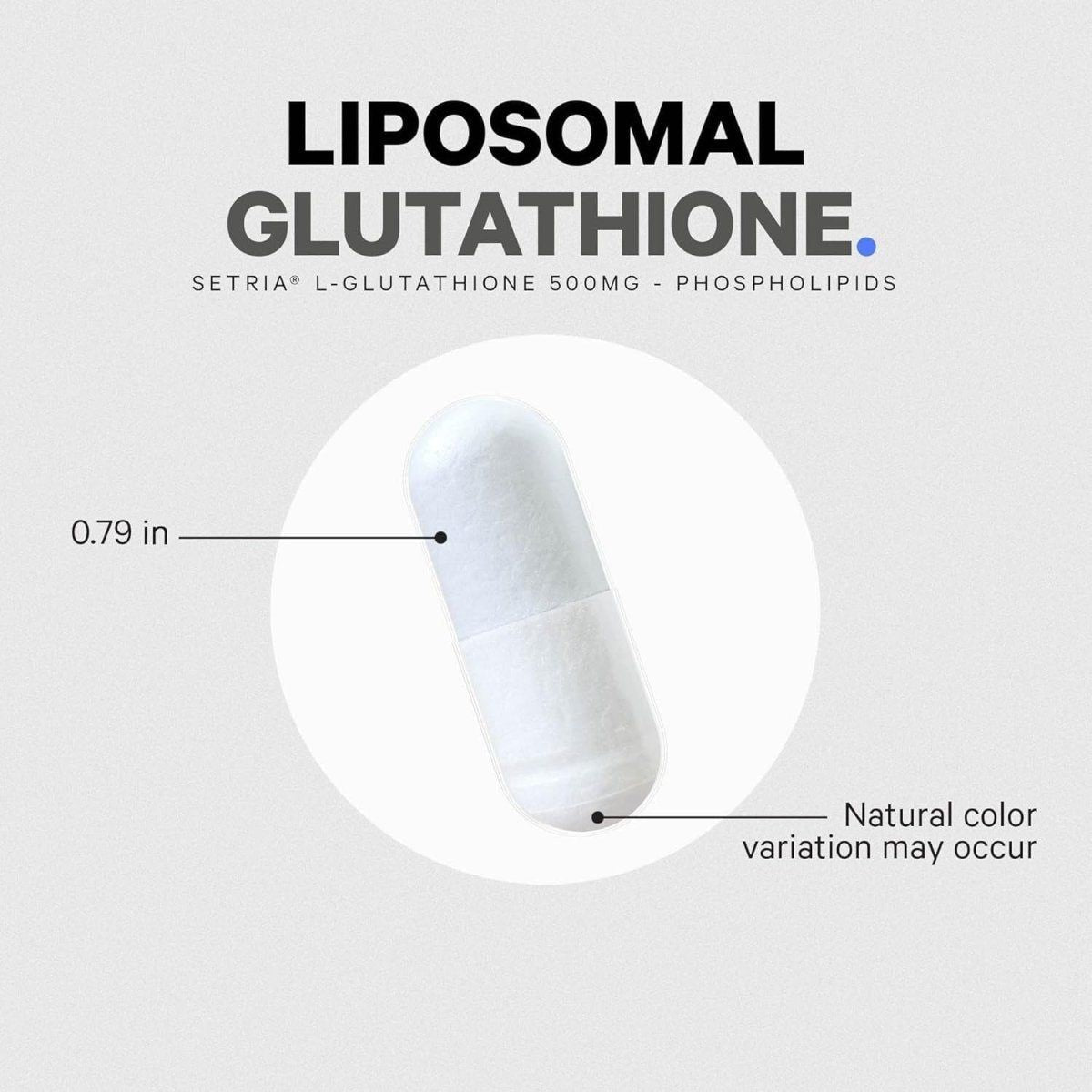 Vegan Glutathione Capsules 500mg for Detox Support