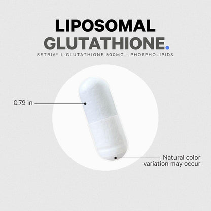 Vegan Glutathione Capsules 500mg for Detox Support