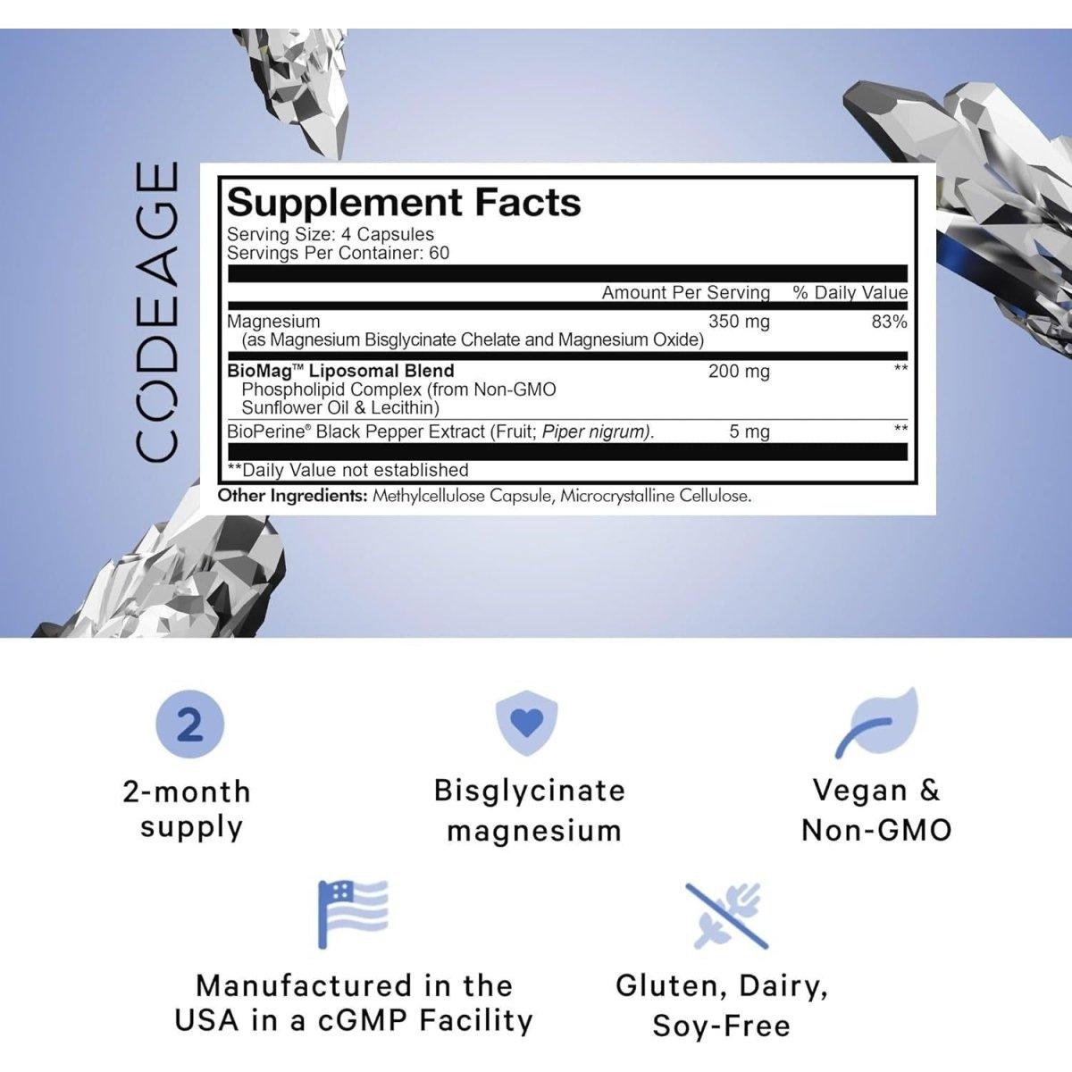 Ultra Bioavailable Magnesium Capsules with BioPerine