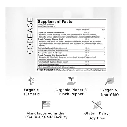 Natural Turmeric Capsules with Curcumin and Herbal Extracts