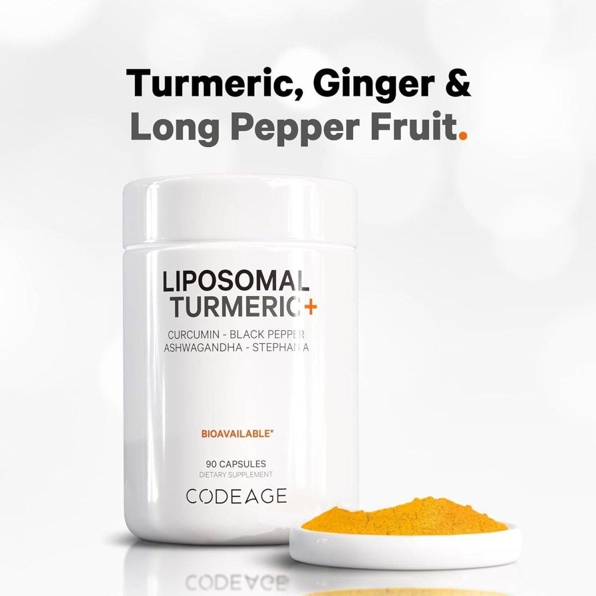 Natural Turmeric Capsules with Curcumin and Herbal Extracts
