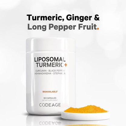 Natural Turmeric Capsules with Curcumin and Herbal Extracts