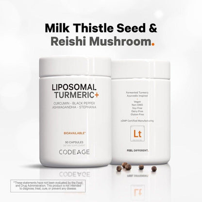Natural Turmeric Capsules with Curcumin and Herbal Extracts