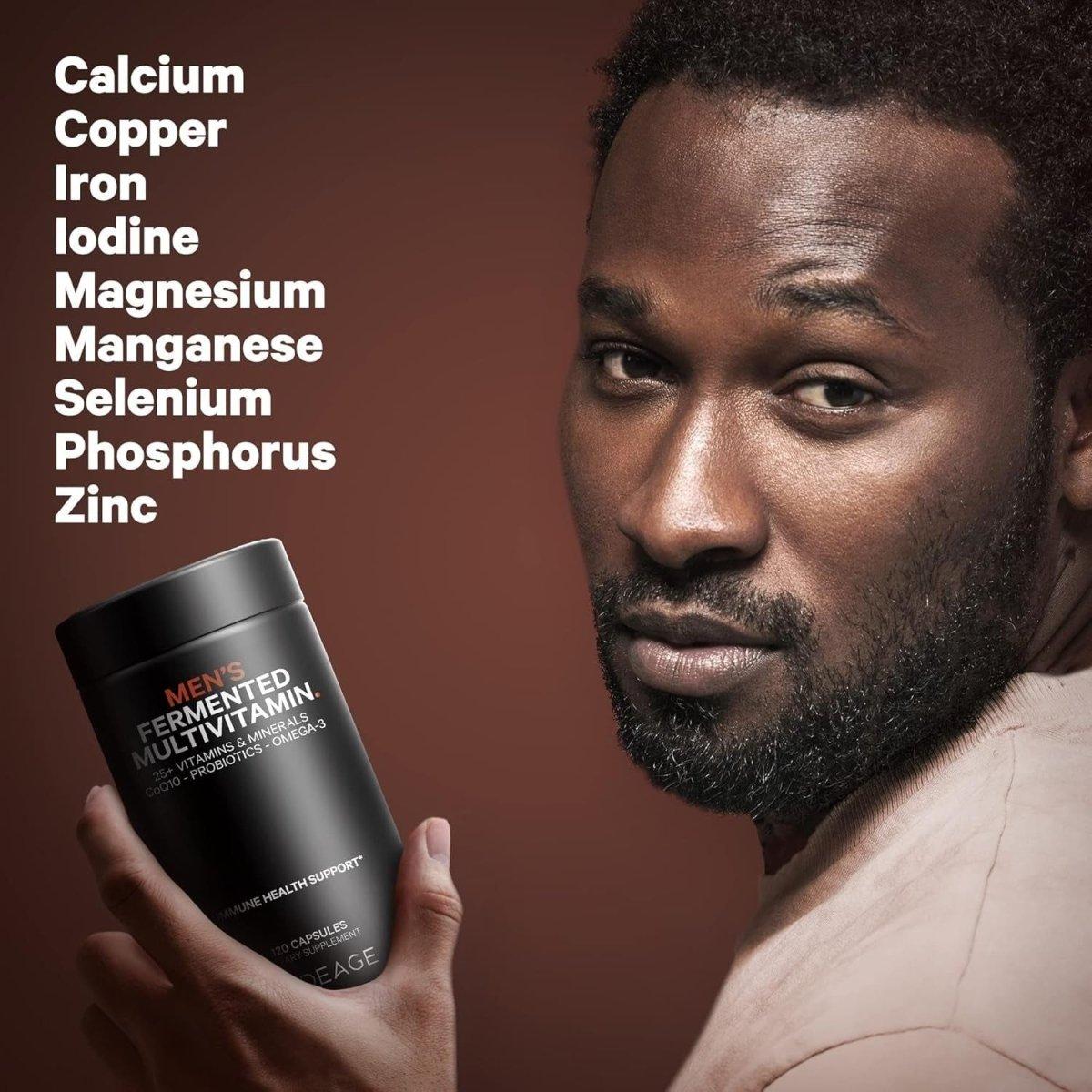 Natural Men's Daily Multivitamin Supplements with Probiotics