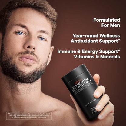 Natural Men's Daily Multivitamin Supplements with Probiotics