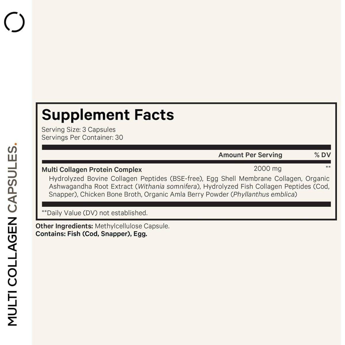 Premium Collagen Supplement Capsules for Skin and Hair